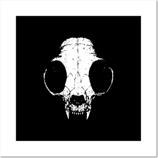 Cat Skull Posters and Art